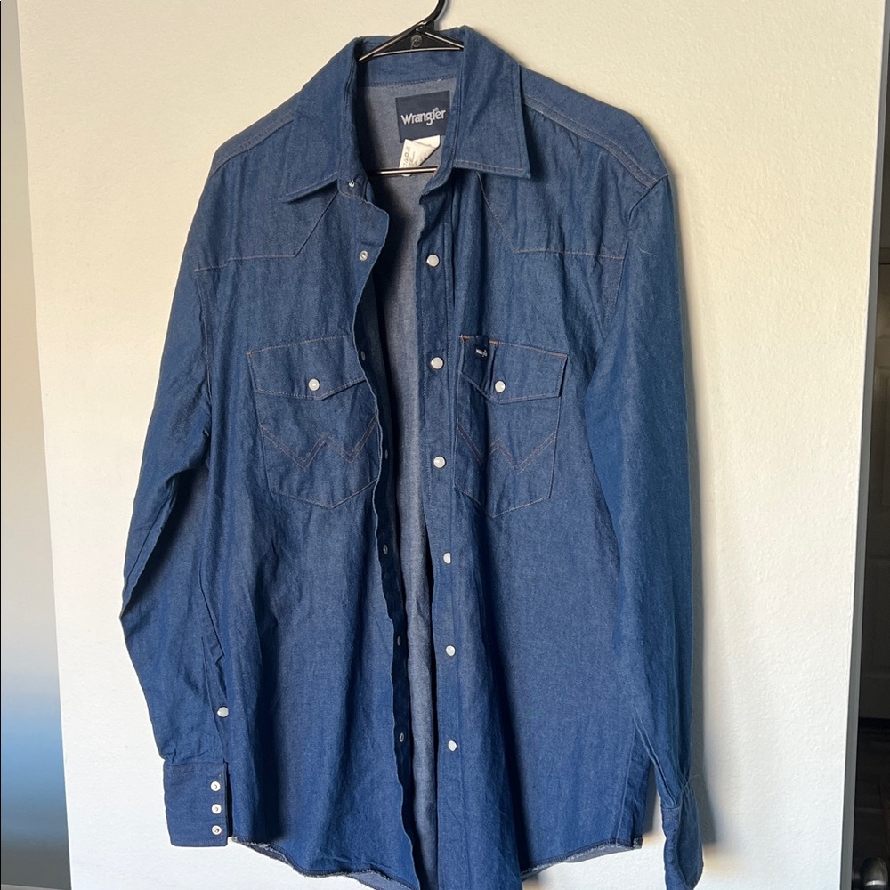 Wrangler Indigo Button-Up Shirt